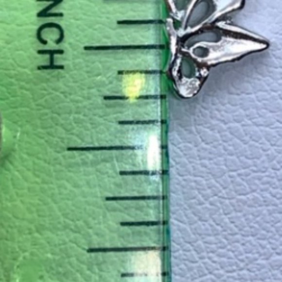 .925 Sterling Silver Butterfly Earrings - Picture 7 of 7